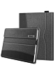 EVO Elegant Fabric Covered Business Portfolio Protective Case with Pen Holder for Microsof Surface Pro 3 /4 / 5 / 6 / 7 (GRAY / BLACK) (Only Ground Shipping)