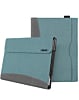 EVO Elegant Fabric Covered Business Portfolio Protective Case with Pen Holder for Microsof Surface Pro 9 / 10 / 11 (GRAY / BLUE) (Only Ground Shipping)