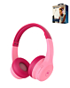 Motorola JR300 Wireless Kids Over-Ear Headphones (PINK) (Only Ground Shipping)