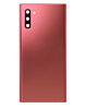 Shop the Back Glass with Camera Lens and Adhesive for Galaxy Note 10 in Aura Pink, no logo.