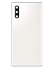 Order the Back Glass with Camera Lens and Adhesive for Galaxy Note 10 Plus in Aura White, no logo.