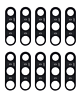Back Camera Lens with Adhesive for Galaxy Note 10 Plus / Note 10 (Glass Only) (Pack of 10)