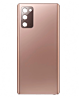 Stock up on the back glass with camera lens and adhesive for Galaxy Note 20 in Mystic Bronze, no logo.
