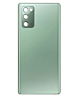 Buy the back glass with camera lens and adhesive for Galaxy Note 20 in Mystic Green, no logo.
