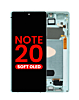 Order the OLED assembly with frame for Galaxy Note 20 N980 and N981 in Mystic Green, aftermarket OLED.
