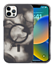 Full Ink Painting Wireless Charging Case - BLACK for iPhone 12 / 12 Pro (Only Ground Shipping)