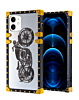Square Case with Mirror Design - Style 1 for iPhone 12 / 12 Pro (Only Ground Shipping)