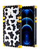 Square Case with Mirror Design - Style 6 for iPhone 12 / 12 Pro (Only Ground Shipping)