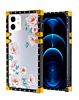 Square Case with Mirror Design - Style 9 for iPhone 12 / 12 Pro (Only Ground Shipping)