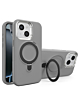 Support Heavy Duty Case with Wireless Charging Kickstand - GRAY for iPhone 12 / 12 Pro (Only Ground Shipping)