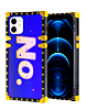Square Case with BLUE Light Design - 9 for iPhone 12 / 12 Pro (Only Ground Shipping)