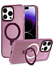 Carbon Wireless Charging Case with Ring Stand - PINK for iPhone 12 / 12 Pro (Only Ground Shipping)
