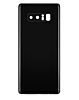 Shop the Back Glass with Camera Lens and Adhesive for Galaxy Note 8 in Midnight Black, no logo.