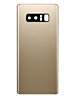 Purchase the Back Glass with Camera Lens and Adhesive for Galaxy Note 8 in Maple Gold, no logo.