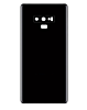 Buy the Back Glass with Camera Lens and Adhesive for Galaxy Note 9 in Midnight Black, no logo.