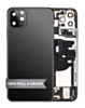 Back Housing Frame with Charging Port Flex & Small Parts for iPhone 11 Pro Max (SPACE GRAY) (OEM Pull A Grade)