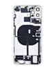 Back Housing Frame with Charging Port Flex & Small Parts for iPhone 11 Pro Max (SILVER) (OEM Pull B Grade)