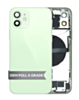 Back Housing Frame with Charging Port Flex & Small Parts for iPhone 12 (GREEN) (OEM Pull A Grade)