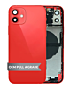 Back Housing Frame with Small Components Pre-Installed for iPhone 12 (RED) (OEM Pull A Grade)