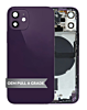 Back Housing Frame (PURPLE) (OEM Pull A Grade) with Small Components Pre-Installed for iPhone 12 Mini