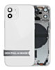 Stock up on the Back Housing Frame White OEM Pull A Grade with Small Components Pre-Installed for iPhone 12 Mini.
