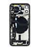 Back Housing Frame with Charging Port Flex & Small Parts for iPhone 12 Mini ((International) BLACK) (OEM Pull A Grade)