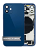 Back Housing Frame with Charging Port Flex & Small Parts for iPhone 12 Mini (International) (BLUE) (OEM Pull A Grade)
