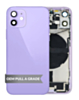Back Housing Frame with Charging Port Flex & Small Parts for iPhone 12 Mini (International) (PURPLE) (OEM Pull A Grade)