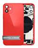 Back Housing Frame with Charging Port Flex & Small Parts for iPhone 12 Mini (International) (RED) (OEM Pull A Grade)