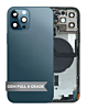 Back Housing Frame with Small Components Pre-Installed for iPhone 12 Pro (PACIFIC BLUE) (OEM Pull A Grade)