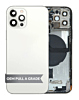 Back Housing Frame with Small Components Pre-Installed for iPhone 12 Pro (SILVER) (OEM Pull A Grade)
