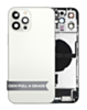 Back Housing Frame with Charging Port Flex & Small Parts for iPhone 12 Pro Max (SILVER) (OEM Pull A Grade)