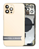 Order the Back Housing Frame with Small Components Pre-Installed for iPhone 12 Pro Max GOLD OEM Pull A Grade.
