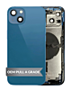 Back Housing Frame with Small Components Pre-Installed for iPhone 13 (BLUE) (US Version) (OEM Pull A Grade)
