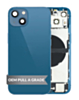 Back Housing Frame with Charging Port Flex & Small Parts for iPhone 13 (BLUE) (International) (OEM Pull A Grade)