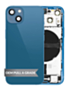 Back Housing Frame with Charging Port Flex & Small Parts for iPhone 13 Mini (BLUE) (US Version) (OEM Pull A Grade)