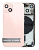 Back Housing Frame (PINK) (US Version) (OEM Pull A Grade) with Small Components Pre-Installed for iPhone 13 Mini