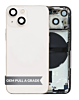Back Housing Frame (STARLIGHT) (US Version) (OEM Pull A Grade) with Small Components Pre-Installed for iPhone 13 Mini