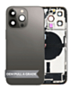 Back Housing Frame with Charging Port Flex & Small Parts for iPhone 13 Pro (SPACE BLACK) (International) (OEM Pull A Grade)