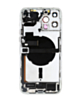Back Housing Frame with Charging Port Flex & Small Parts for iPhone 13 Pro Max (SILVER) (US Version) (OEM Pull B Grade)