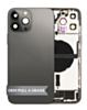 Back Housing Frame with Charging Port Flex & Small Parts for iPhone 13 Pro Max (BLACK) (International) (OEM Pull A Grade)