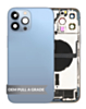 Back Housing Frame with Charging Port Flex & Small Parts for iPhone 13 Pro Max (BLUE) (International) (OEM Pull A Grade)