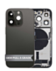 Back Housing Frame with Charging Port Flex & Small Parts for iPhone 14 Pro (SPACE BLACK) (US Version) (OEM Pull A Grade)