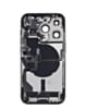 Back Housing Frame with Charging Port Flex & Small Parts for iPhone 14 Pro (SPACE BLACK) (US Version) (OEM Pull A Grade)