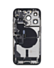 Back Housing Frame with Charging Port Flex & Small Parts for iPhone 14 Pro (SPACE BLACK) (OEM Pull B Grade)