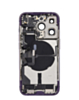 Back Housing Frame with Charging Port Flex & Small Parts for iPhone 14 Pro (DEEP PURPLE) (US Version) (OEM Pull B Grade)
