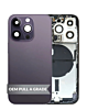 Back Housing Frame with Small Components Pre-Installed for iPhone 14 Pro (DEEP PURPLE) (US Version) (OEM Pull A Grade)