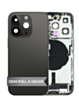 Back Housing Frame with Charging Port Flex & Small Parts for iPhone 14 Pro (BLACK) (International) (OEM Pull A Grade)