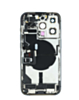 Back Housing Frame with Charging Port Flex & Small Parts for iPhone 14 Pro (BLACK) (International) (OEM Pull A Grade)