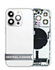 Back Housing Frame with Charging Port Flex & Small Parts for iPhone 14 Pro (SILVER) (International) (OEM Pull A Grade)